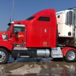 Blue Volvo truck